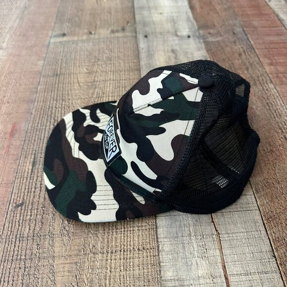 Camo Trucker Hat "Forever On Top" By Discrete - Picture 2 of 5